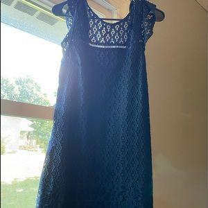Navy blue laced dress
